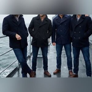 Vintage Rare 1940’s US Navy WWII 10-button Naval Clothing Factory Blue Peacoat